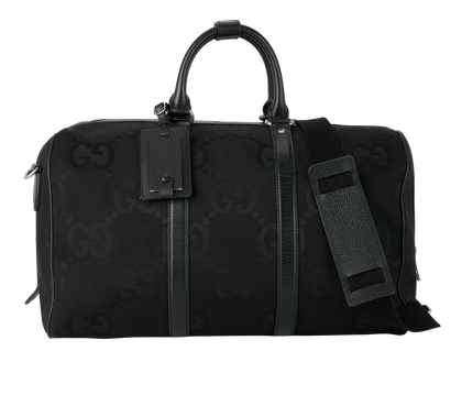 Jumbo GG Duffel Bag, £1,100, Handbags, Black, Canvas, Front view
